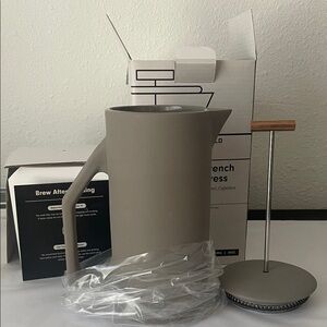 Yield Modern French Press Coffee Maker - Gray